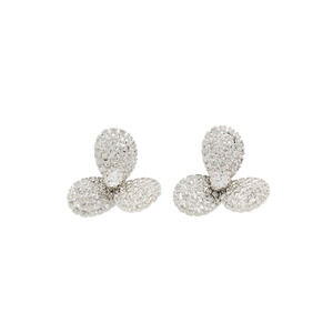 JENNIFER BEHR Amerie Crystal Flower Stud Earrings